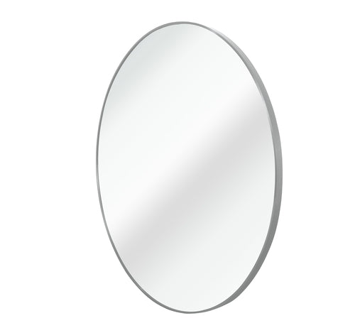 36 Inch Silver Metal Framed Round Bathrrom Mirror for Wall